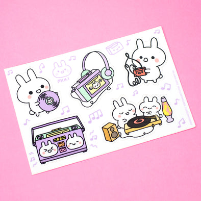 Bunny Music Time Sticker Sheet