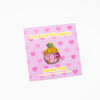 Itty Bitty Pineapple Enamel Pin PINK Glitter Edition!