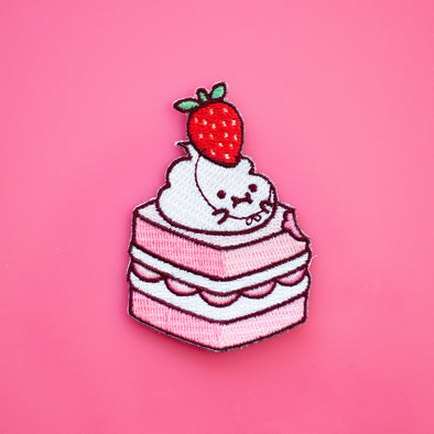 Lil' Whip Strawberry Cake Iron on patch