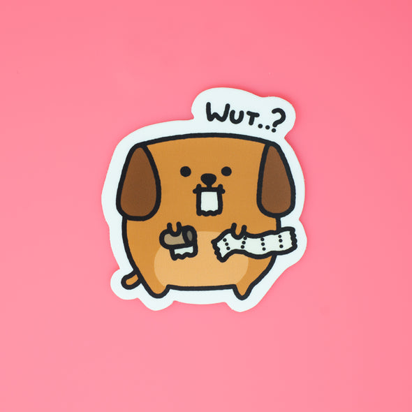 Mocha Doggo Sticker - Toilet paper