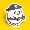 Pirate Grumpy Chicken Sticker