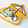 Froggy Sunbathing Summer Vinyl Sticker