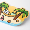 Bunny Hammock Summer Vinyl Sticker