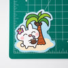 Bunny Coconut Drink Summer Vinyl Sticker