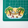 Bunny Hammock Summer Vinyl Sticker