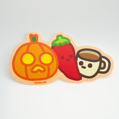 Halloween – Pumpkin Spicy Latte Vinyl Sticker