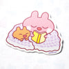 Bunny Cozy Reading Vinyl Sticker