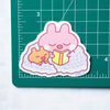 Bunny Cozy Reading Vinyl Sticker