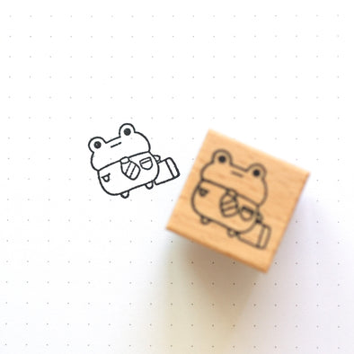 Bizness Frog Rubber Stamp