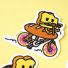 Bread Bike Vinyl Sticker