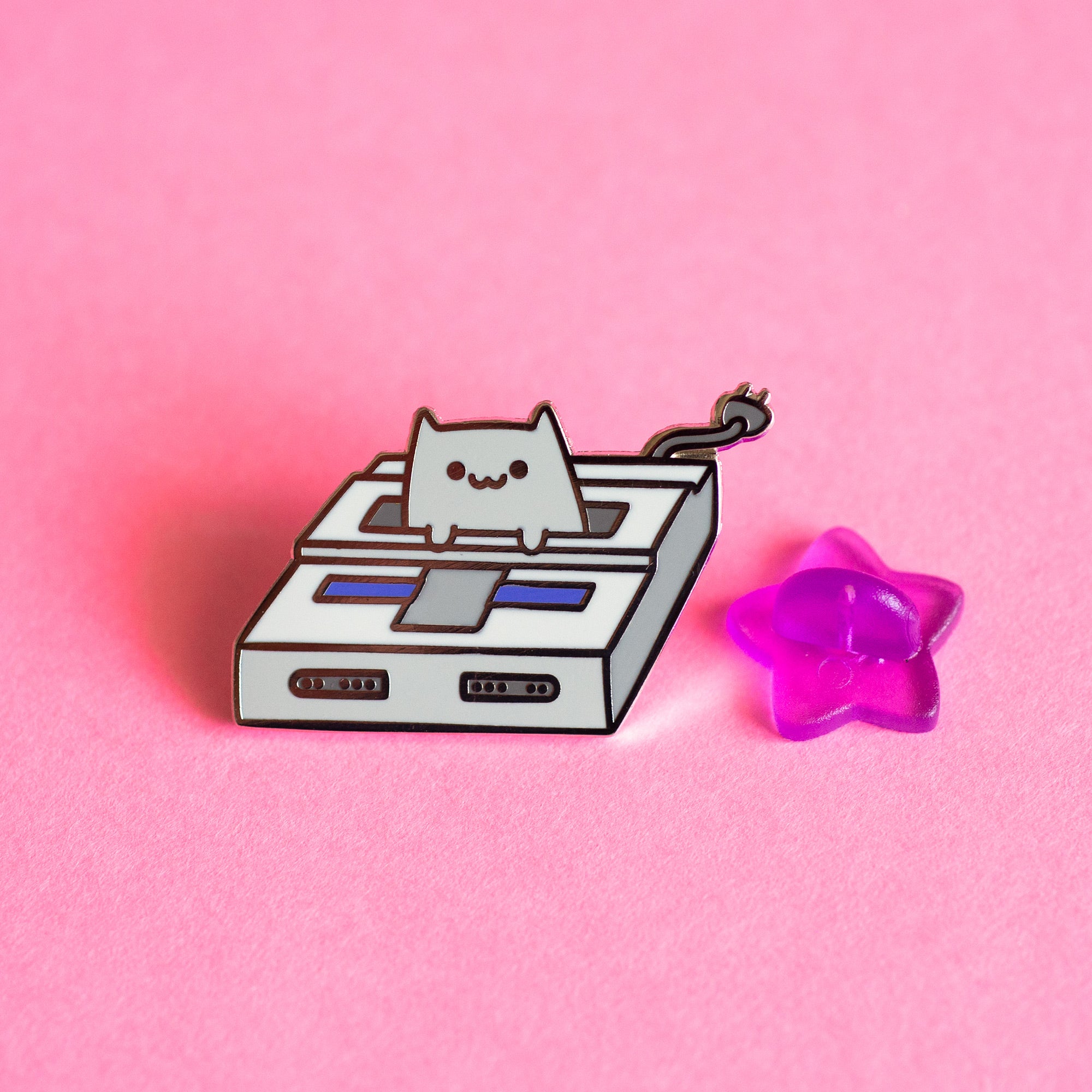 Game Cat Enamel Pin Robot Dance Battle
