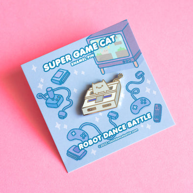 Game Cat Enamel Pin