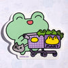 Frog Mart Shopping Cart Vinyl Sticker