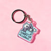 Allergy Cat Acrylic Keychain