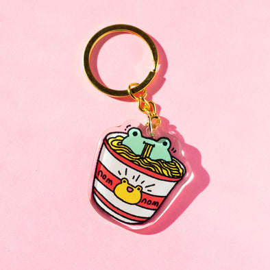 Ramen Frog Acrylic Keychain