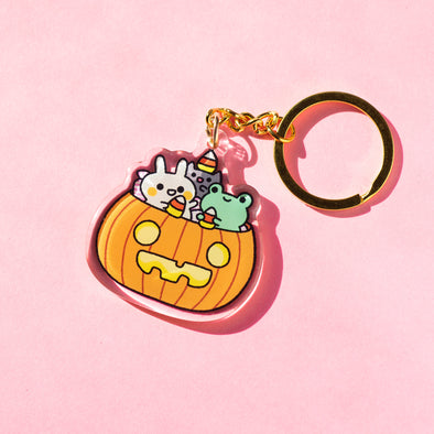 Halloween Pumpkin Keychain