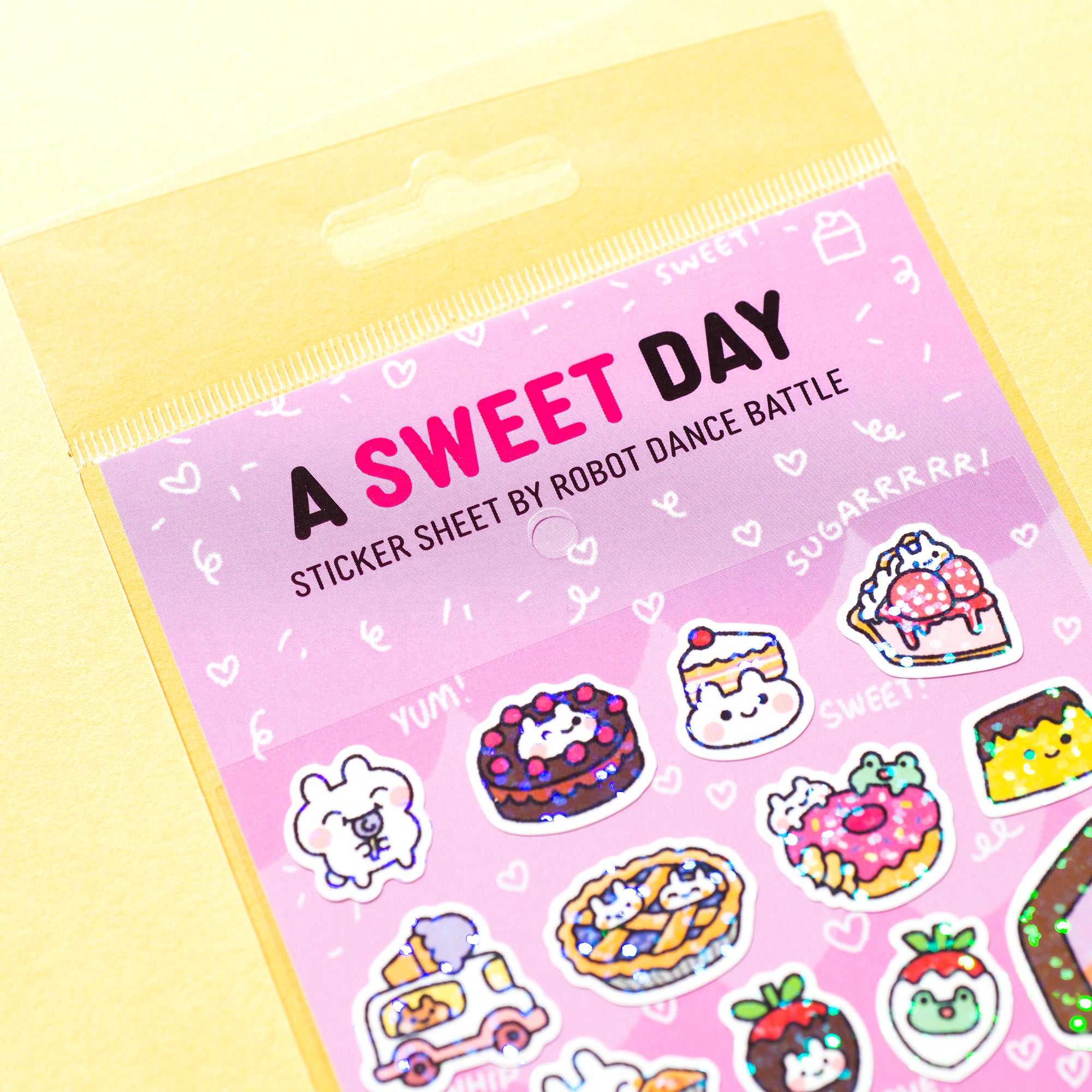 A Sweet Day Glitter Planner Sticker Sheet Robot Dance Battle a-sweet-day-glitter-planner-sticker-sheet-robot-dance-battle