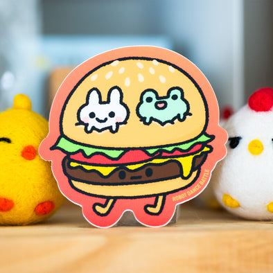 Burger Vinyl Sticker