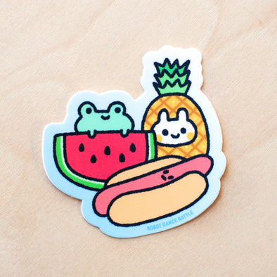 Summer Foods Vinyl Sticker