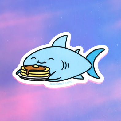 Pancake Shark Sticker
