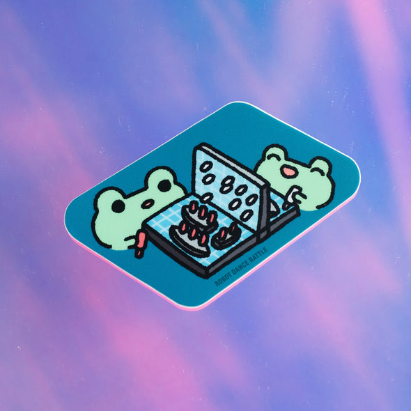 Froggy Battleship Sticker