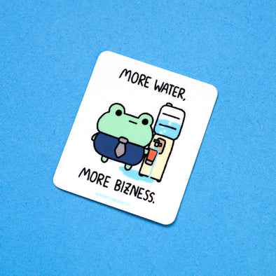 Bizness Frog Water Sticker