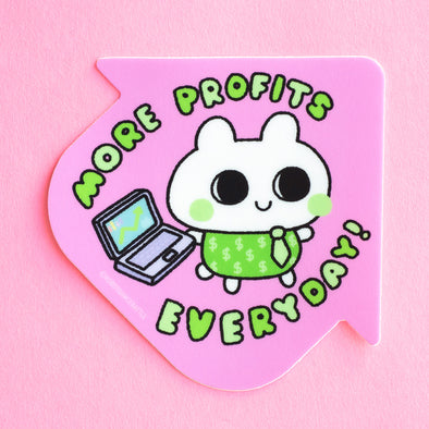 Bunny Business Motivation Stickers