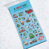 A Jolly Day Holiday Glitter Planner Sticker Sheet