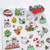 A Jolly Day Holiday Glitter Planner Sticker Sheet