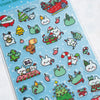 A Jolly Day Holiday Glitter Planner Sticker Sheet