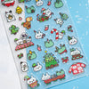 A Jolly Day Holiday Glitter Planner Sticker Sheet
