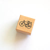 Cat on Bike Rubber Stamp