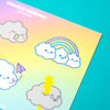 Clouds and Rainbow Sticker Sheet