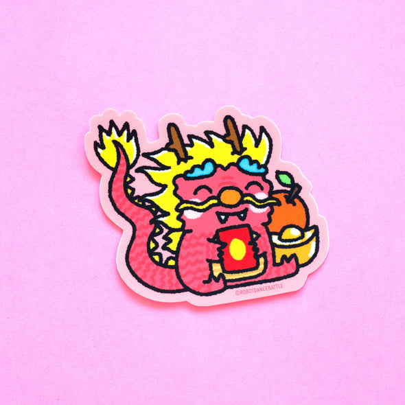 Lunar New Year Dragon Red Envelope Sticker