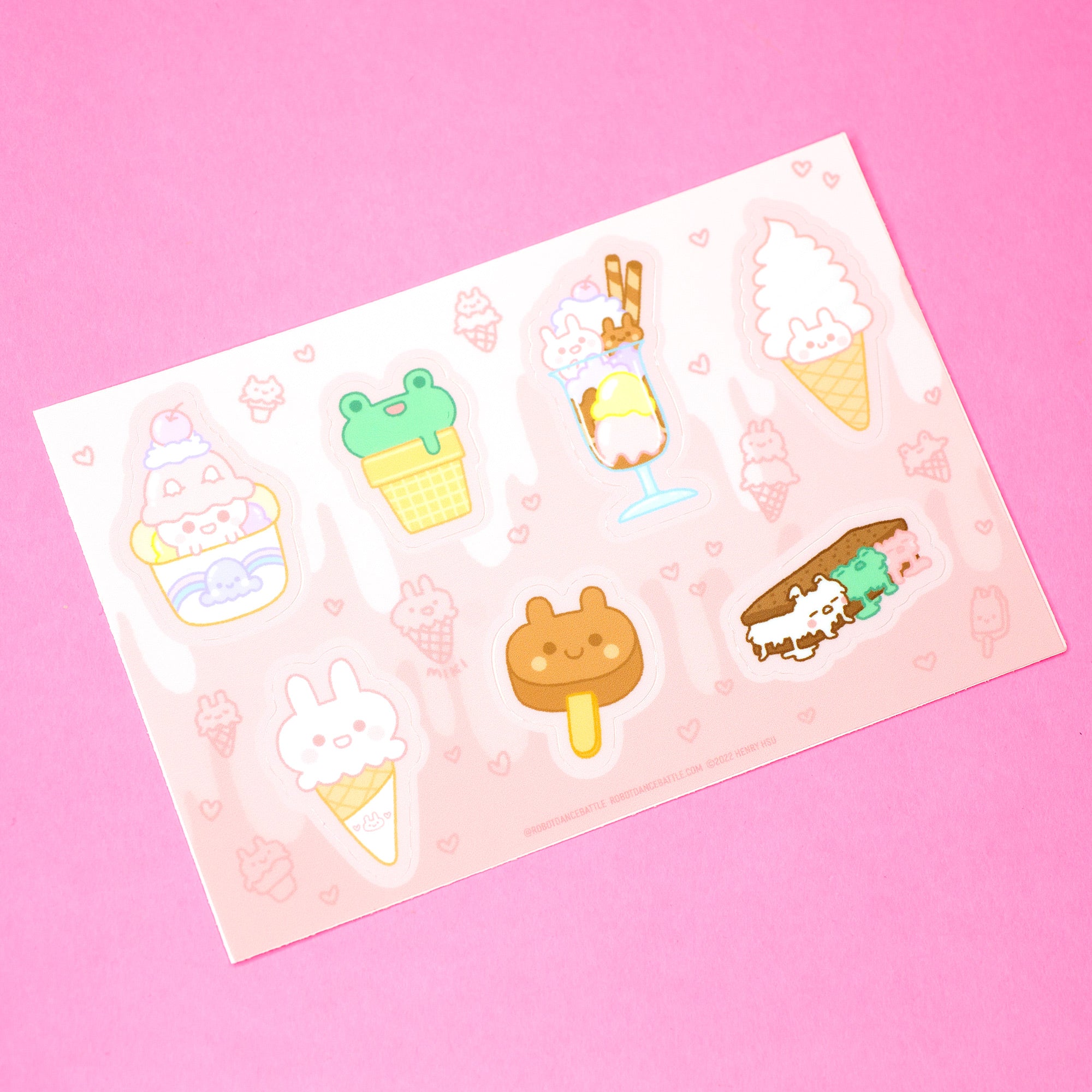 Animal Food Kawaii | 4x6 Sticker Sheets