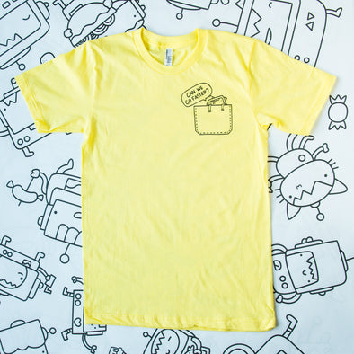 Can we go faster? Robot T-shirt - YELLOW
