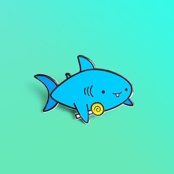 Shark Friends! – Candy Shark Enamel Pin