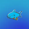 Shark Friends! – Carrot Shark Enamel Pin