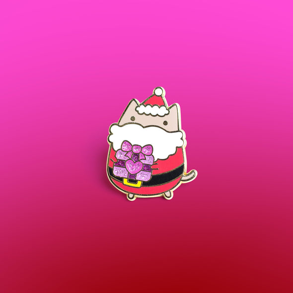 Santa Cat Enamel Pin