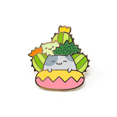 Cactus Cat Enamel Pin