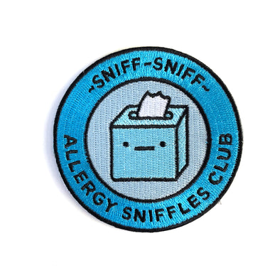 Allergy Sniffles Club Iron on patch