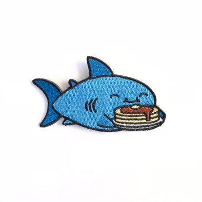 Embroidered Shark Iron-On Badge – Sew-On Patch Fish Applique For Clothes