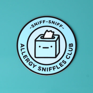 Allergy Sniffles Club Sticker