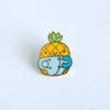 Itty Bitty Pineapple Enamel Pin - Blue Edition