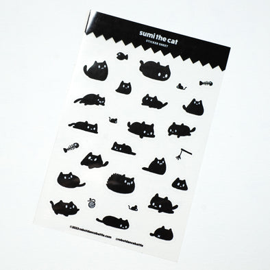 Sumi The Black Cat Sticker Sheet