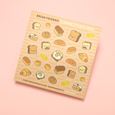 Bread friends sticker sheet