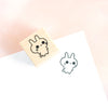 Bunny Awake Rubber Stamp