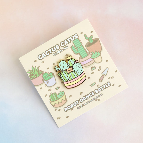 Cactus Catus Enamel Pin