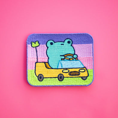 Car Frog Iron on patch