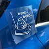 Grumpy Chicken Bumper Car Transfer Sticker